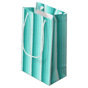 Türkisfarbene Schattenstreifen Kleine Geschenktüte