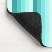 Türkisfarbene Schattenstreifen Mousepad (Ecke)