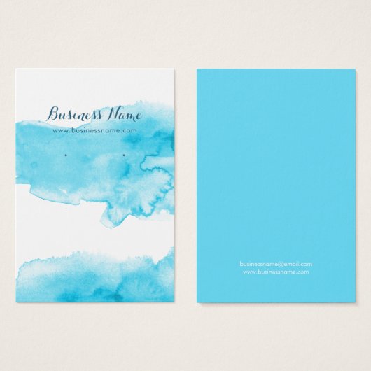 Türkisfarbene Schildkrötenhintergrundkarte (Vorne & Hinten)