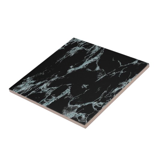 Türkisfarbene, schwarze Marmorverkleidung Fliese (Seite)