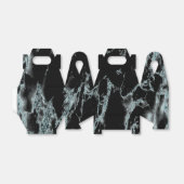 Türkisfarbene, schwarze Marmorverkleidung Geschenkschachtel (Ungefaltet)