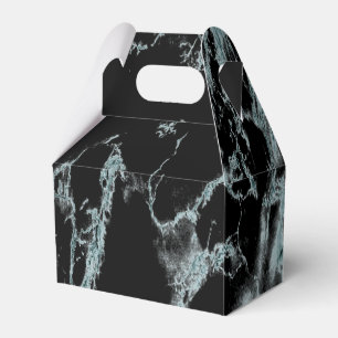 Türkisfarbene, schwarze Marmorverkleidung Geschenkschachtel