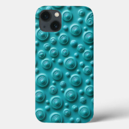Türkisfarbene Spiraltextur-iPhone-Hülle mit coolle Case-Mate iPhone Hülle
