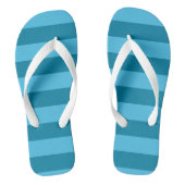 Türkisfarbene Streifen Badesandalen (Fußbett)