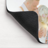 Türkisfarbene Streifen-FotoCollage Mousepad (Ecke)