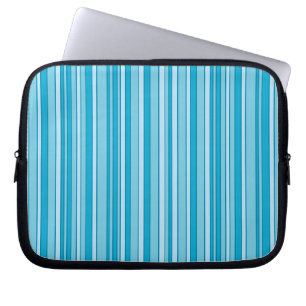 Türkisfarbene Streifen Laptopschutzhülle