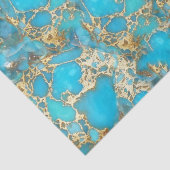 türkisfarbene Struktur Seidenpapier (Ausschnitt)