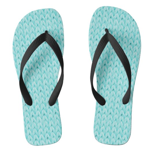 Türkisfarbene Textur Flip Flops Badesandalen (Fußbett)