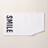 Türkisfarbene Weißkorallensonnenlasche Typografie Badhandtuch Set (Handtuch)