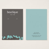 Türkisfarbene Zweigstellenkarte (Vorne & Hinten)