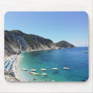 Türkisfarbenen Bucht am italienischen Meer - Mausp Mousepad