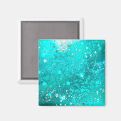 türkisfarbener Boden Magnet (Vorderseite/Rückseite)