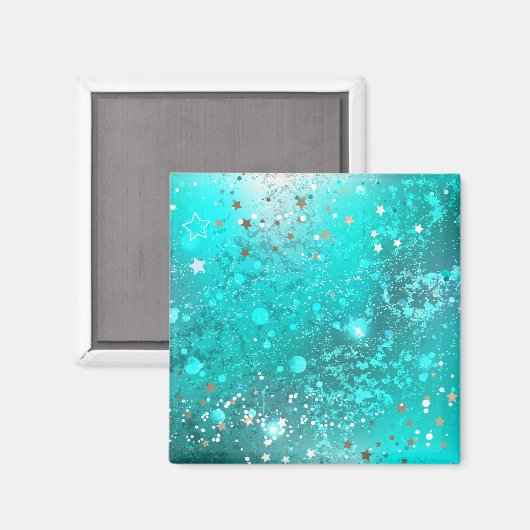 türkisfarbener Boden Magnet (Vorderseite/Rückseite)