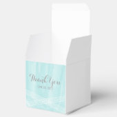 Türkisfarbener Deko Wedding Geschenkschachtel (Geöffnet)