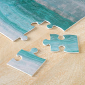 Türkisfarbener Granitstein Gesteinsschichten Wave Puzzle (Seite)