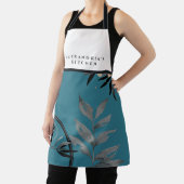 Türkisfarbener Individuelle Name Schürze (InSitu)