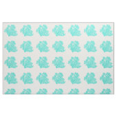 Türkisfarbener Korallenriff Stoff (Fat Quarter (45,7 x 55,9 cm))