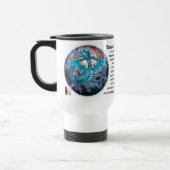 Türkisfarbener Kosmischer Drache Reisebecher (Links)