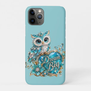 Türkisfarbener Kristall-Eule-Träume-groß-Luxus-Des Case-Mate iPhone Hülle