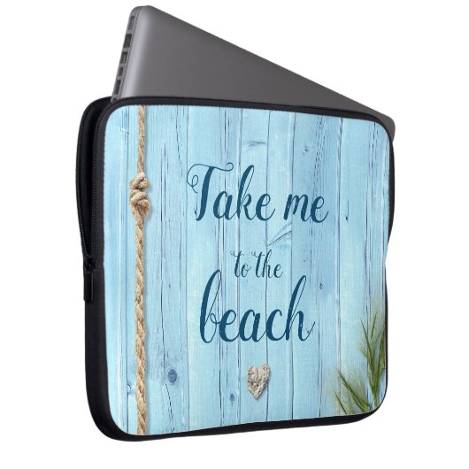 Türkisfarbener Küstenwald bringt mich zum Strand Laptopschutzhülle (Vorne Rechts)