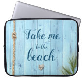 Türkisfarbener Küstenwald bringt mich zum Strand Laptopschutzhülle (Vorderseite)