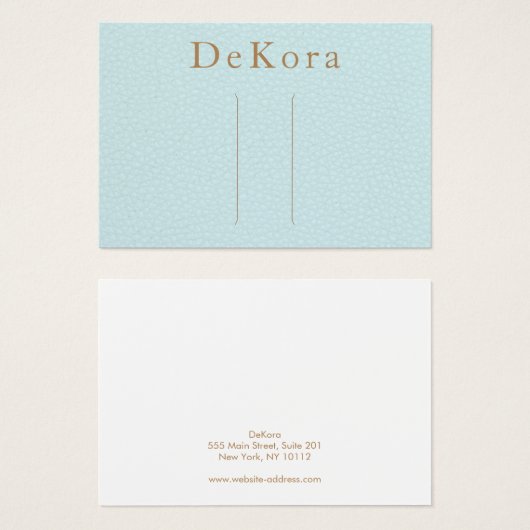 Türkisfarbener Lederhaar (Vorne & Hinten)