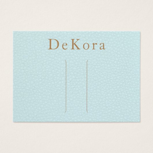 Türkisfarbener Lederhaar (Vorderseite)