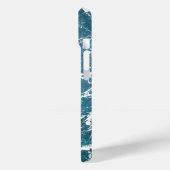 türkisfarbener Marmor Case-Mate iPhone Hülle (Rückseite / Links)