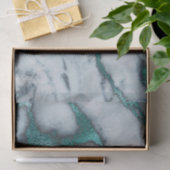 türkisfarbener Marmorboden Seidenpapier (Geschenk)