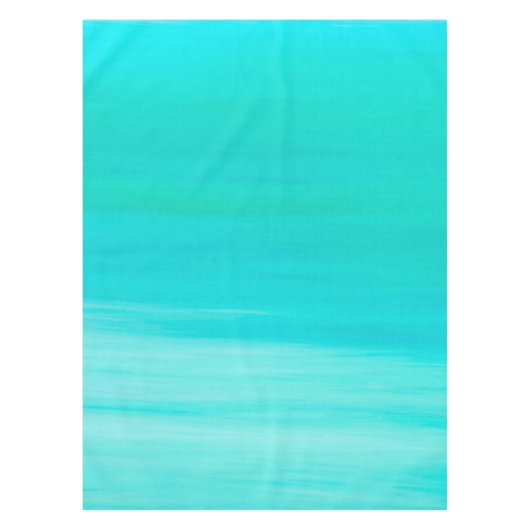 Türkisfarbener Ozean Sommer Tischdecke (Vorderseite)