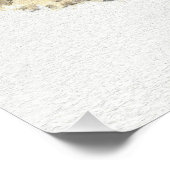 Türkisfarbener Parrotlet auf der Mühle Wasserfarbe Poster (Ecke)