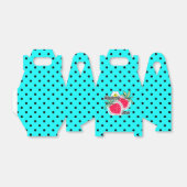 Türkisfarbener Polak-Punkt-Hintergrund Geschenkschachtel (Ungefaltet)