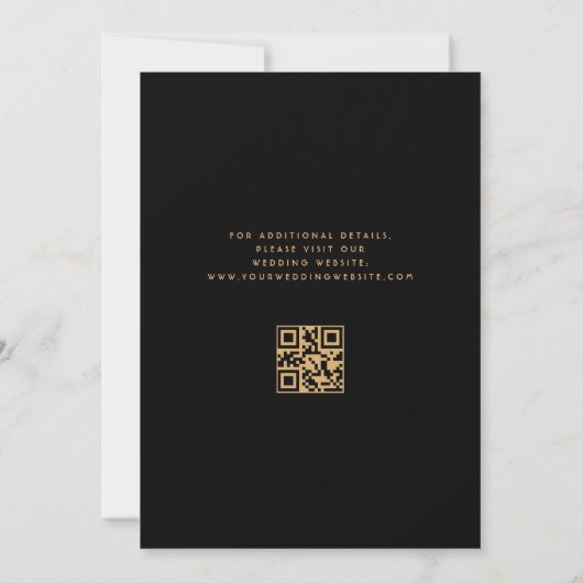 Türkisfarbener QR-Code Hochzeit Sichern Sie das Da Einladung (Rückseite)