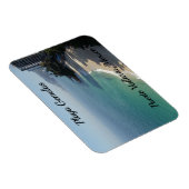 Türkisfarbener Sandstrand Magnet (Rechte Seite)