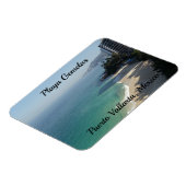 Türkisfarbener Sandstrand Magnet (Linke Seite)