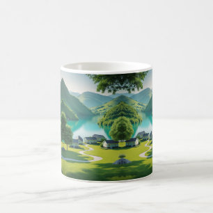 "Türkisfarbener See Ruhe in jedem Winkel" Kaffeetasse