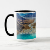 Türkisfarbener See Tekapa Südliche Alpen Panorama Tasse (Links)
