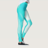 Türkisfarbener Spritzer Leggings (Rechts)
