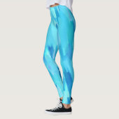 Türkisfarbener Spritzer Leggings (Links)