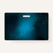 Türkisfarbener Steampun-Hintergrund mit Gänsen Ausweis (Rückseite)