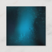 Türkisfarbener Steampun-Hintergrund mit Gänsen Telefonnummerkarte (Rückseite)