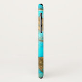 türkisfarbener Stein Case-Mate iPhone Hülle (Hinten/Links)