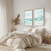 Türkisfarbener Strand Druck 2 von 3 Poster