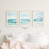 Türkisfarbener Strand Druck 3 von 3 Poster