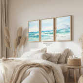 Türkisfarbener Strand Druck 3 von 3 Poster