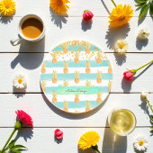 Türkisfarbener Strand Getränkeuntersetzer