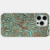 Türkisfarbener und schokoladenförmiger Western dru Case-Mate iPhone Hülle (Rückseite (Horizontal))