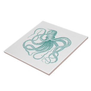 Türkisfarbener Vintager Wassertopf Fliese