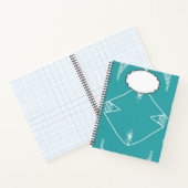 Türkisfarbenes Abstraktes SpiralNotebook Notizblock (Innenseite)