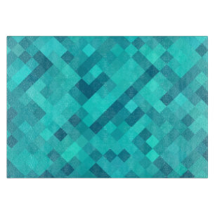 Türkisfarbenes Aquamarines blaues Muster Schneidebrett